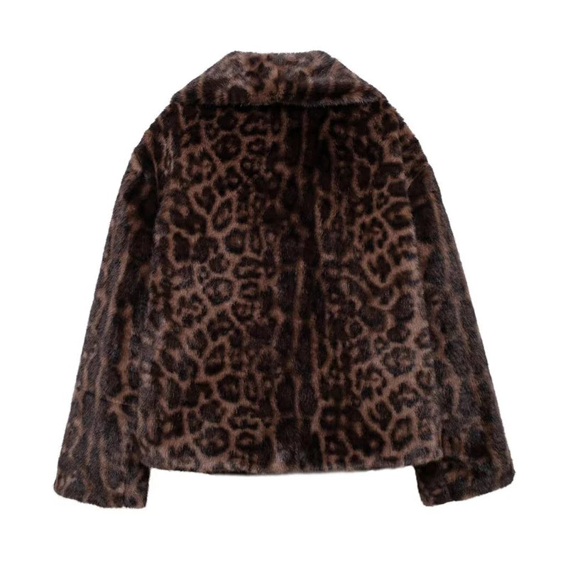 MUJER Faux Fur Coat Plush Fluffy Women's Jacket 2025 Woman Autumn Winter New in Outerwears White Red Gray Black Blends Coats