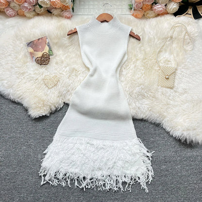 YuooMuoo Women Dress 2025 New Summer Fashion Sexy Openwork Stitching Sleeveless Bodycon Party Dress Korean Lady Beach Vestidos