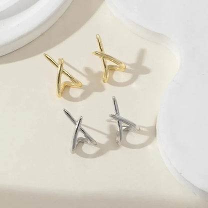 Stainless Steel Cross Stud Earrings for Women Girls Trendy Dainty Simple Minimalist Accessories Party Fashion Jewelry Gifts