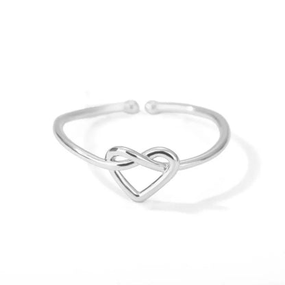 Zircon Little Heart Rings For Women Minimalism Heart Ring Stainless Steel Finger Dainty Ring Valentine Gifts Free Shipping
