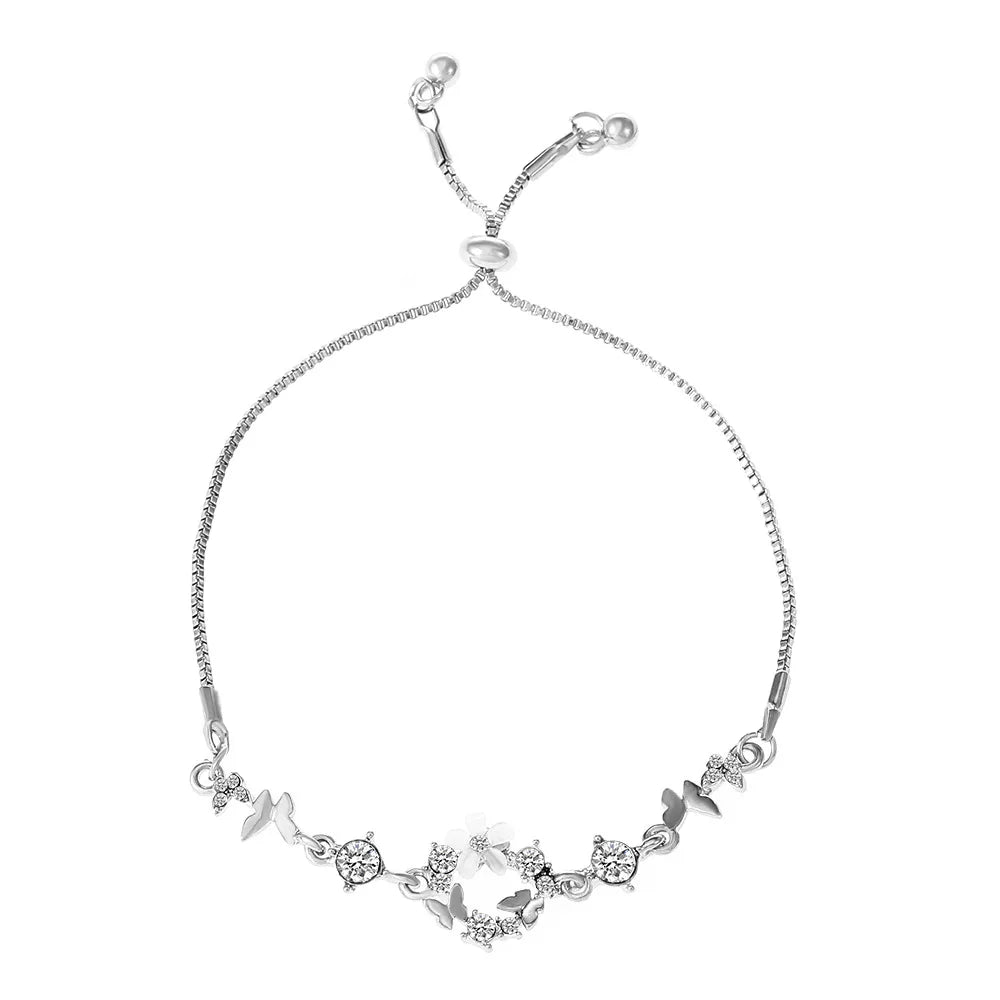 Bohemian Minimalist Metal Chain Women's Set of 6 Multi-layer Chain Simple Fashionable Bracelets Wedding Jewelry Birthday Gifts