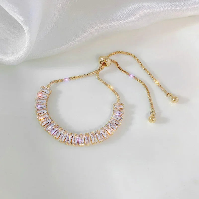 Bohemian Minimalist Metal Chain Women's Set of 6 Multi-layer Chain Simple Fashionable Bracelets Wedding Jewelry Birthday Gifts