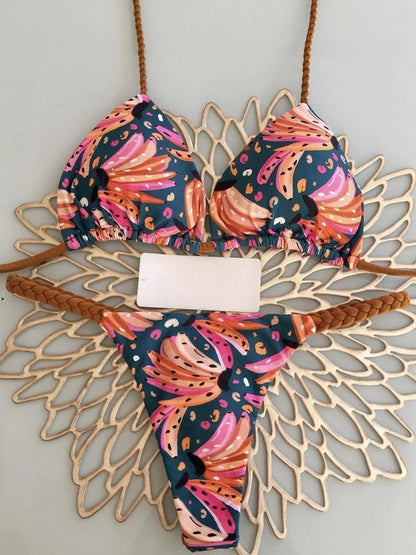 RUOTONGSEPT Swimwear Women Leopard Print Brazilian Bikini Set Sexy Thong Swimsuit Two Pieces Bathing Suit Women 2023 Beach Wear