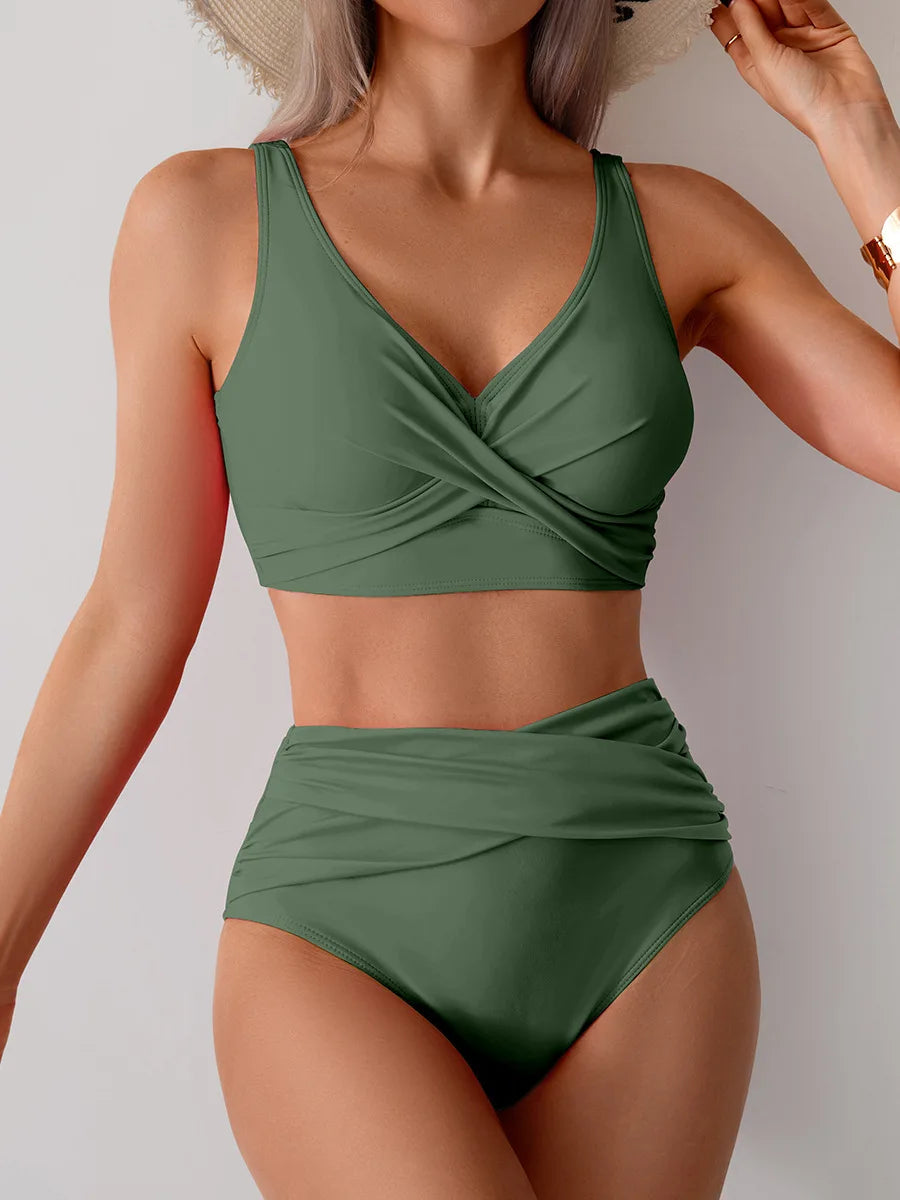 Summer Sexy Bikinis Push Up Swimsuits Women Swimwear For Female Beach Swim Wear Bathing Suits High Waist Bikini Set Pool Bather