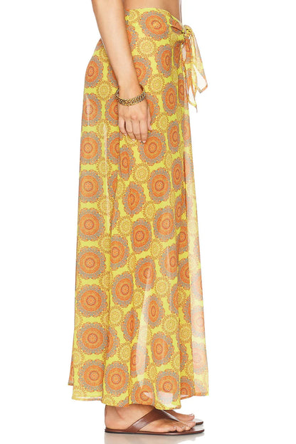 2025 New High Quality Elegant One Piece Swimsuit And Skirt Print Deep-V Lace-up Women Bikini Set Swimwear Party Bathing Suit