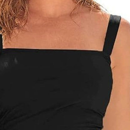 Women Monokini U-Neck Cross-Back Padded One-Piece Swimsuit Lady Solid Color Backless Bathing Suit Sexy Slim Fit Beach Swimwear