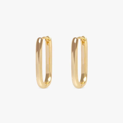 2/6PCS Mariasz Minimalist Stainless Steel Huggie PVD Plated Gold Color Square Hoop Earrings for Women Men Classic Jewelry