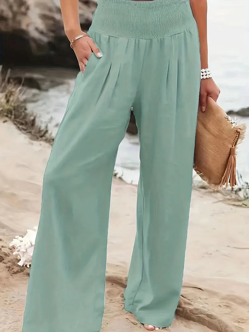 New Spring Women's Casual Pants, Casual Style, Comfortable Mid Waist Long Pants for Women