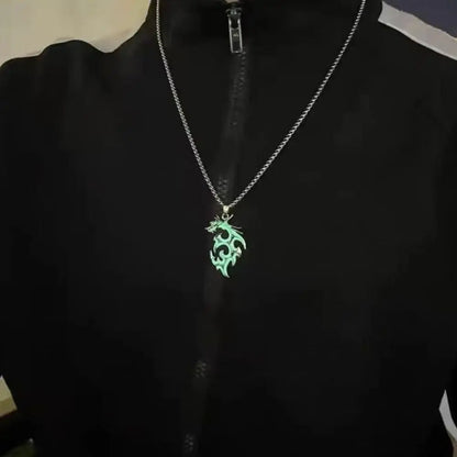 Womens Teen Girls Luminous Moon Necklace Moon Pendants Chain Choker Glow in The Dark Necklace Jewellery Gifts Ожерелье