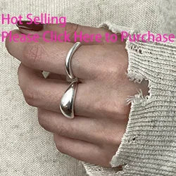 VENTFILLE 925 Sterling Silver Rings INS Fashion Hip Hop Vintage Couples Hollow Lines Punk Thai Silver Party Adjustable  Jewelry