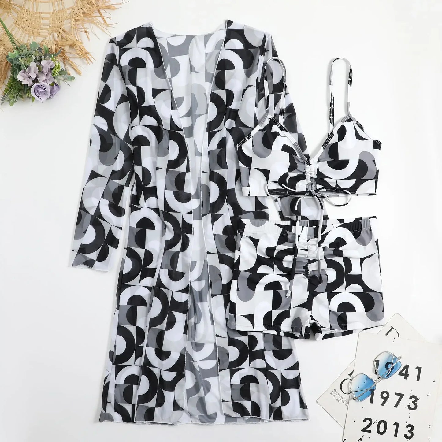 2024 Sexy Separate Swimsuits Tankini Female Swimwear Sports Beach Wear Two Piece Bathing Suits Girls Pool Women Swimming Suit