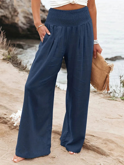 New Spring Women's Casual Pants, Casual Style, Comfortable Mid Waist Long Pants for Women
