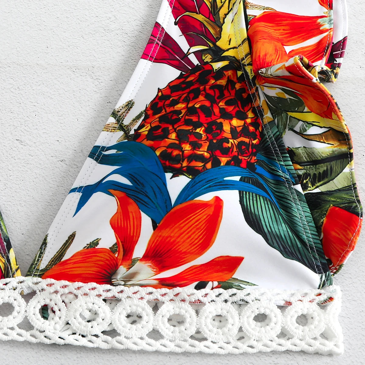 2025 Print Bikini Women Swimwear Push Up Swimsuit High Waist Biquini Halter Backless Bathing Suit Ruffle Beach Wear Summer