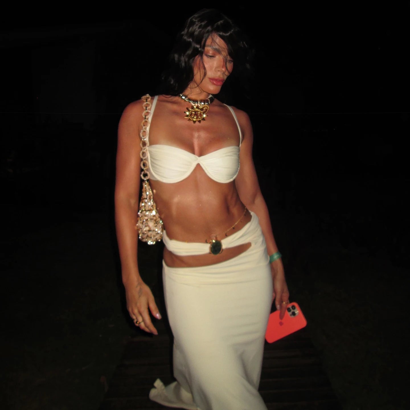 Star Bikinis With Cover Up Luxury Woman Swimsuit Sexy Swimwear Shiny Swim Suit Brazilian Biquini Bodysuit Bathingsuit Beachwear