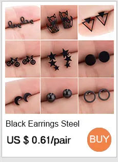 SMJEL Multiple Stainless Steel Stud Earrings for Women Girls Fashion Minimalist Skull Ghost Music Earrings Jewelry Punk Gifts