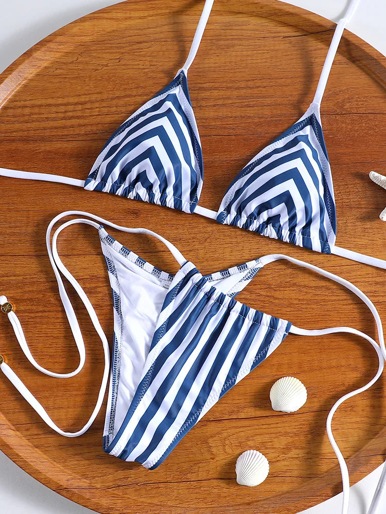 ZRTAK Two Piece Suit Bikinis 2025 Women Swimsuit Push Up Bathing Suit Sexy Bikinis Sets Swimwear Print Beachwear Solid Biquinis