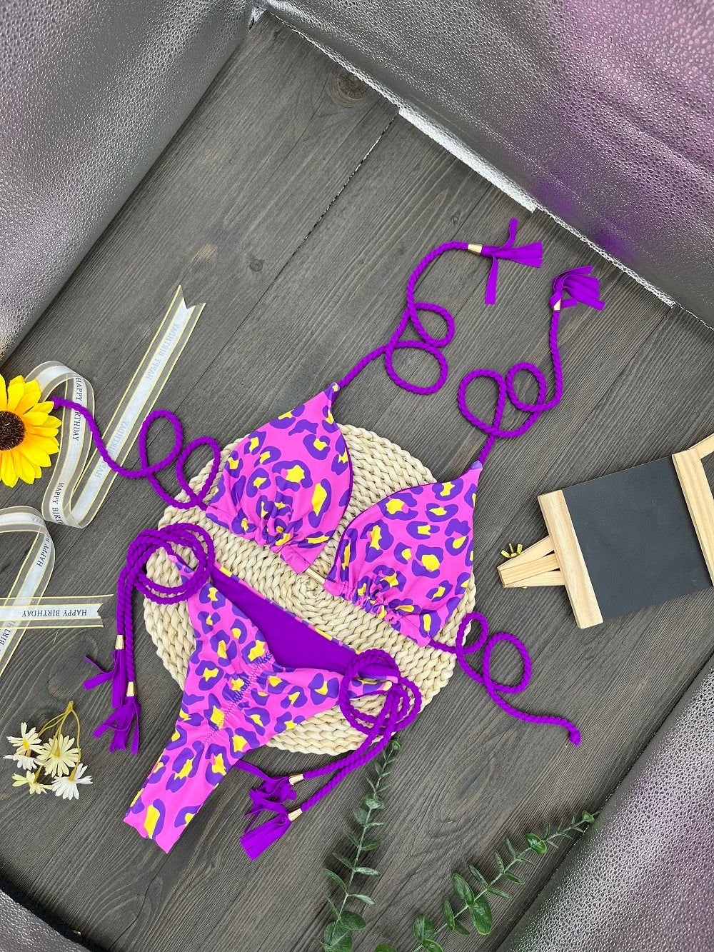 RUOTONGSEPT Sexy Leopard Print Bikini Set Swimsuit Women's Swimwear For Female Biquini Two Piece Beachwear 2023 New Bathing Suit