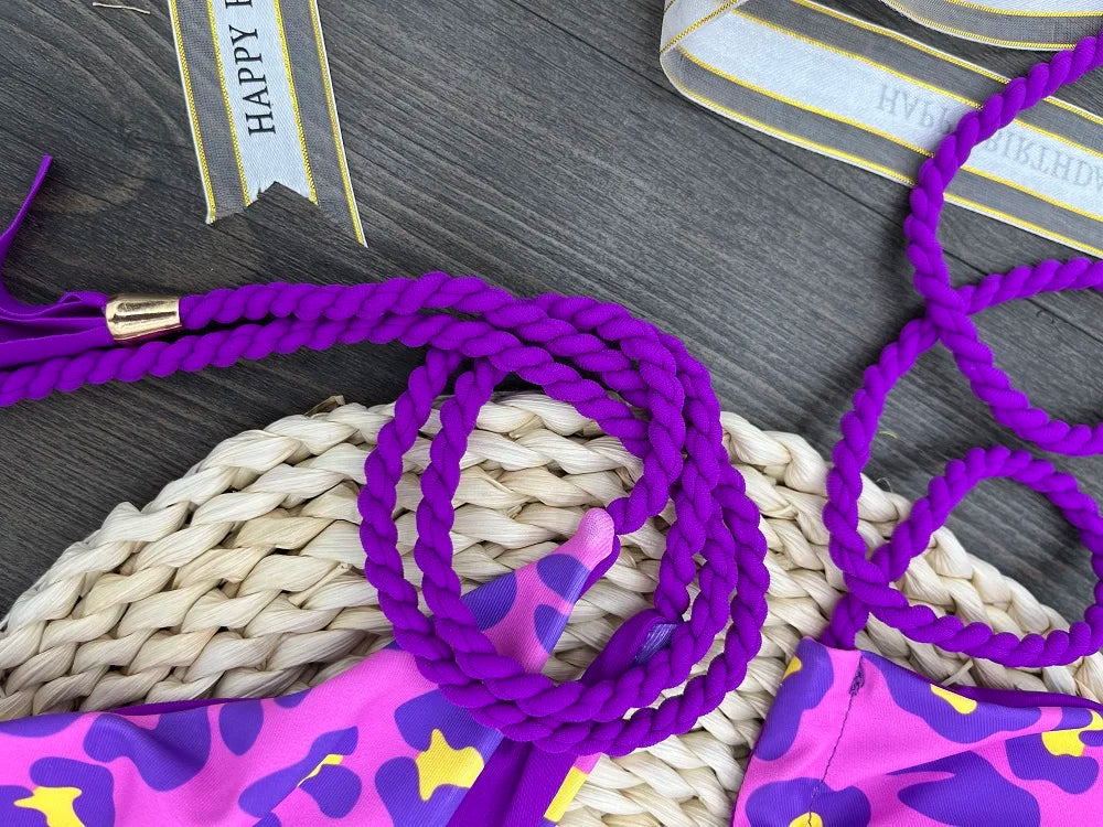 RUOTONGSEPT Sexy Leopard Print Bikini Set Swimsuit Women's Swimwear For Female Biquini Two Piece Beachwear 2023 New Bathing Suit