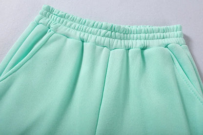 Winter Tracksuit Women Two Piece Set - Oversized Hoodie Sweatpants Solid Color Sportswear Suit |Casual Sweatshirt Trouser Set