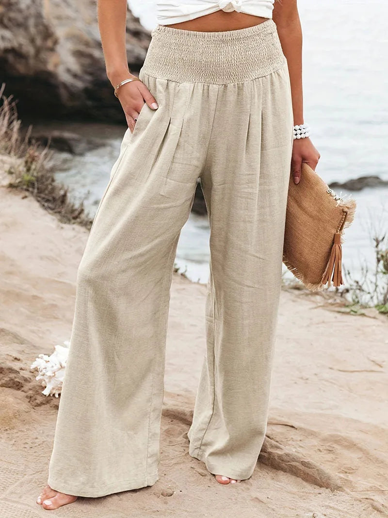 New Spring Women's Casual Pants, Casual Style, Comfortable Mid Waist Long Pants for Women