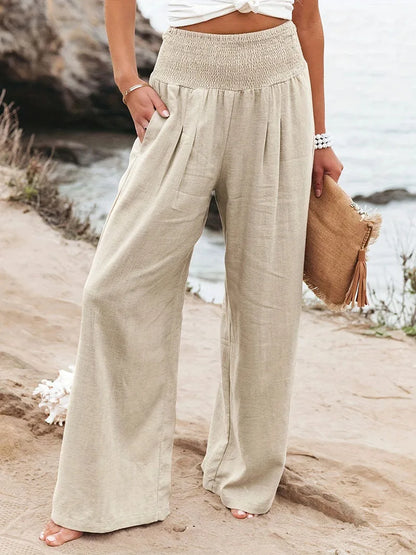 New Spring Women's Casual Pants, Casual Style, Comfortable Mid Waist Long Pants for Women