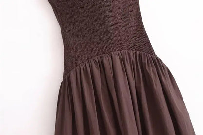 Dresses Summer Women's 2025 New Chic Tube Top Hanging Neck Holiday Dress Women's Street Fashion Party Long Dress