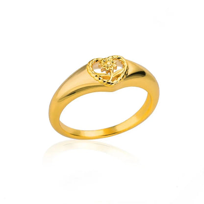 Zircon Little Heart Rings For Women Minimalism Heart Ring Stainless Steel Finger Dainty Ring Valentine Gifts Free Shipping