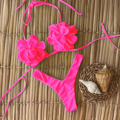 Sexy Floral Micro Bikini 2025 Women Swimsuit Female Swimwear Thong Bikinis Set Brazilian Beach Wear Bathing Suit Biquini