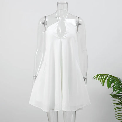 2025 Sexy Party Off Shoulder Dresses Women's Elegant Sleeveless Hollow Out Beach Dress Backless High Street Lady Summer Vestidos