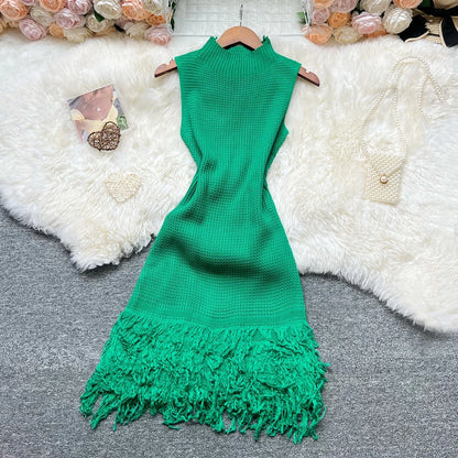 YuooMuoo Women Dress 2025 New Summer Fashion Sexy Openwork Stitching Sleeveless Bodycon Party Dress Korean Lady Beach Vestidos