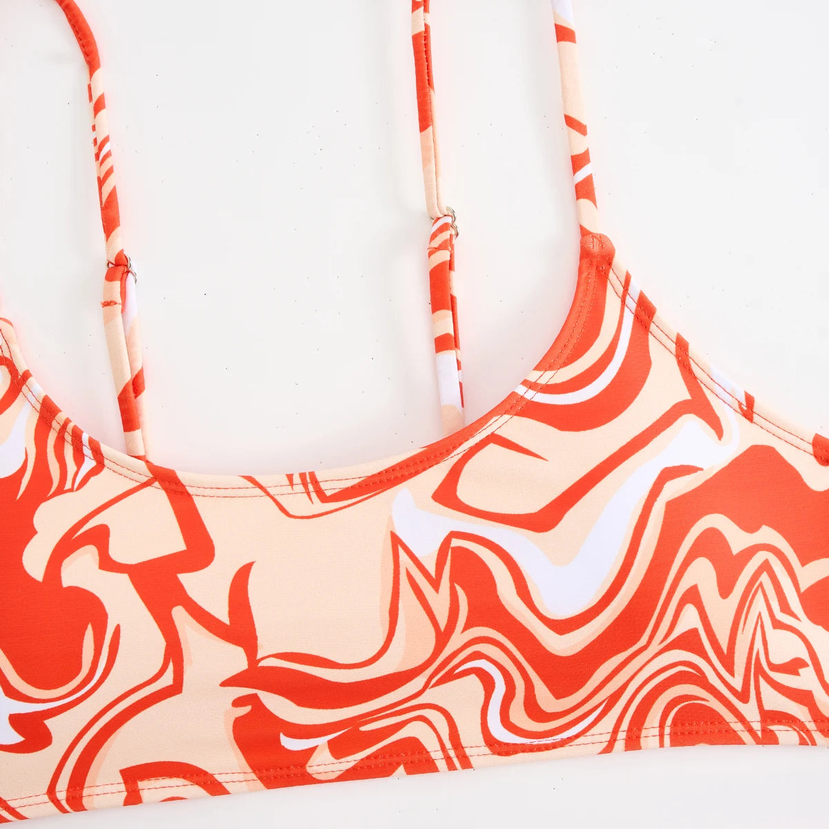 Sexy Bikini 2025 Women 3 Pieces Swimwear Female High Waist Swimsuit Orange Bathers Swimming Bathing Swim Suit Summer Beachwear