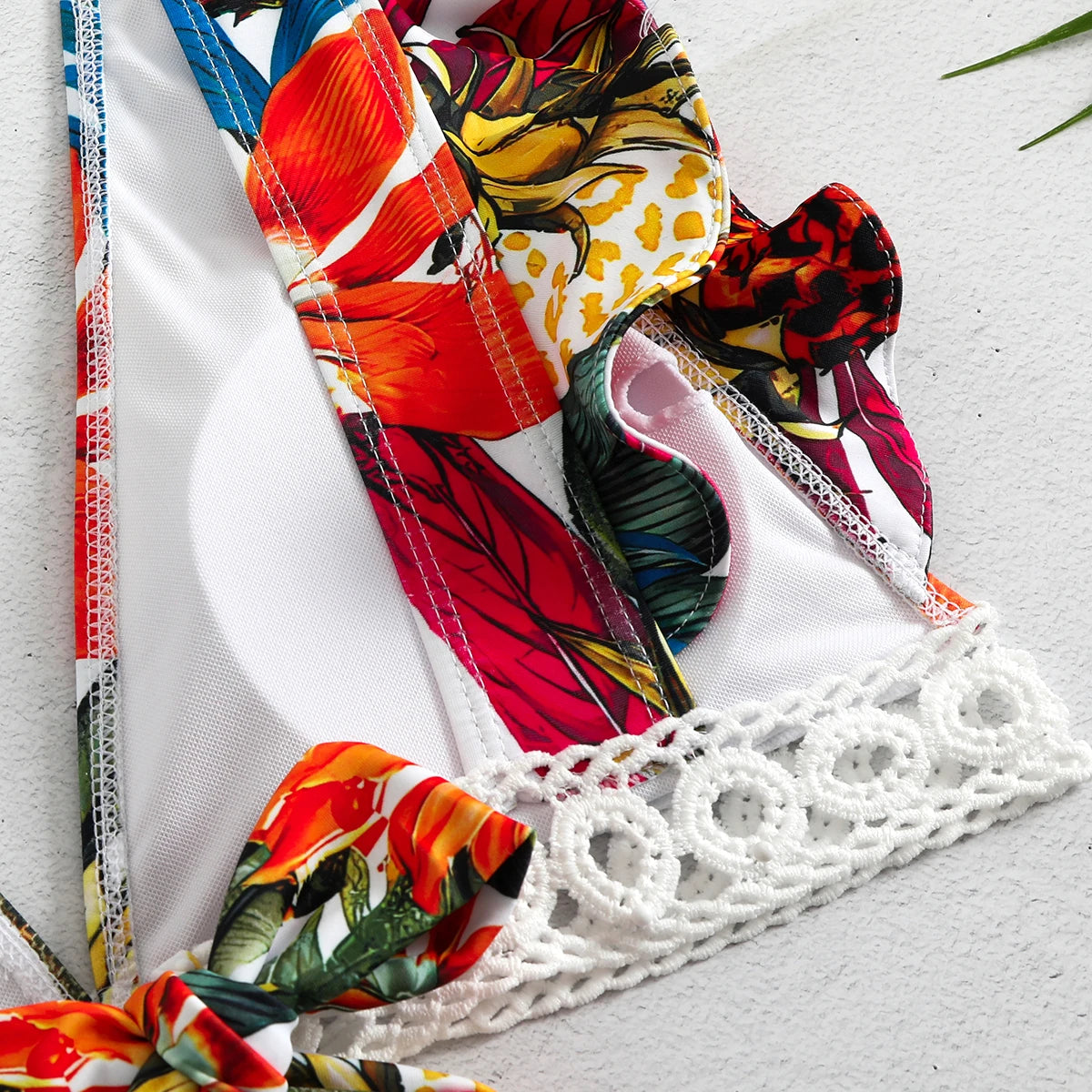 2025 Print Bikini Women Swimwear Push Up Swimsuit High Waist Biquini Halter Backless Bathing Suit Ruffle Beach Wear Summer