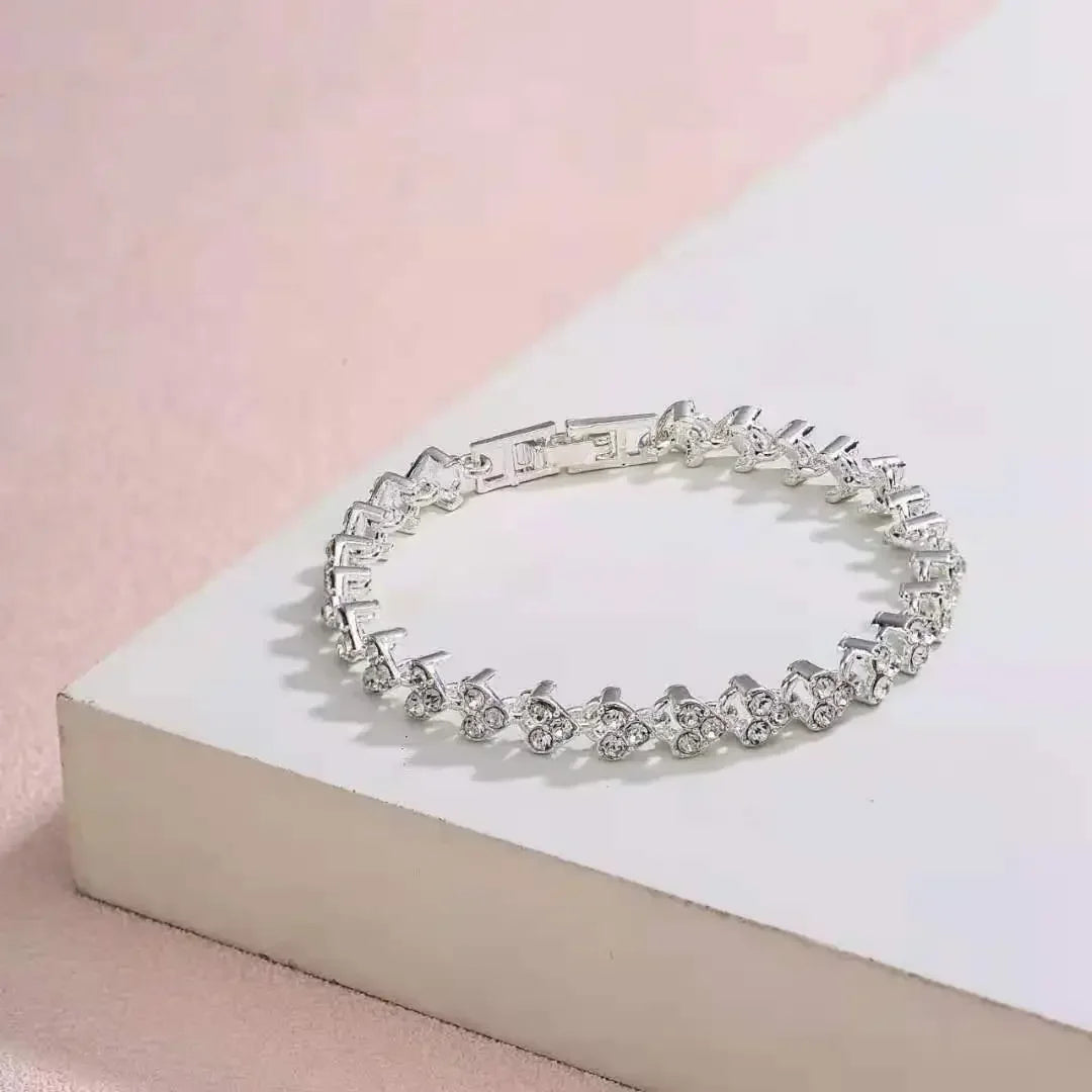 Fashion 925 Sterling Silver Woman Cuff Bracelet Open Leaf Shaped Adjustable Charm Bangle Girls Party Jewelry Christmas Gifts