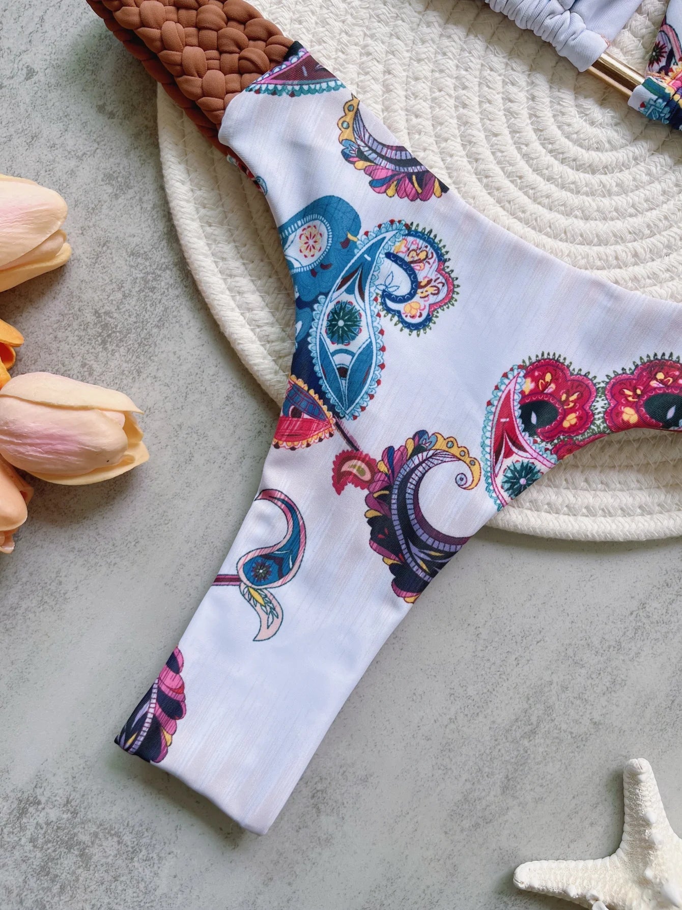 RUOTONSEPT Print Halter Mini Thong High Cut Bikini Female Swimsuit Women Swimwear Two-pieces Bikini set Bather Bathing Suit Swim