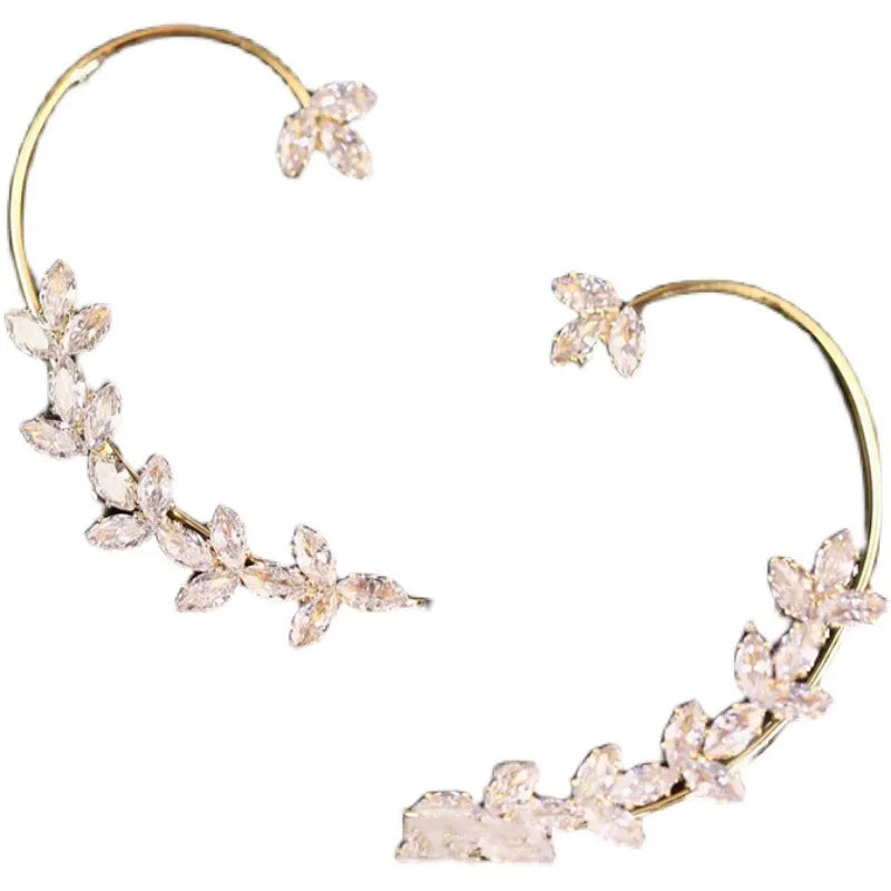 French High-end Brown Crystal Earrings For Women Fashion Luxurious Personalized Daily Accessories Prom jewelry Anniversary Gifts