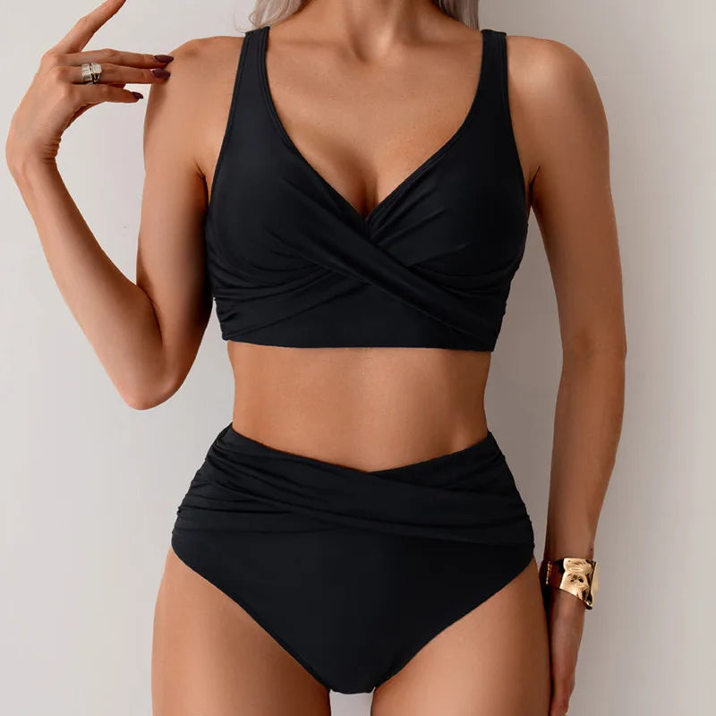 Summer Sexy Bikinis Push Up Swimsuits Women Swimwear For Female Beach Swim Wear Bathing Suits High Waist Bikini Set Pool Bather