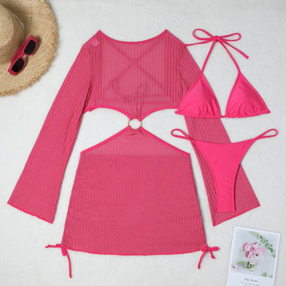2025 Sexy Bikinis Female Swimsuits Women's Three-Piece Swimwear Beach Swim Wear Bathing Suits Brazilian Bikini Set Pool Bather