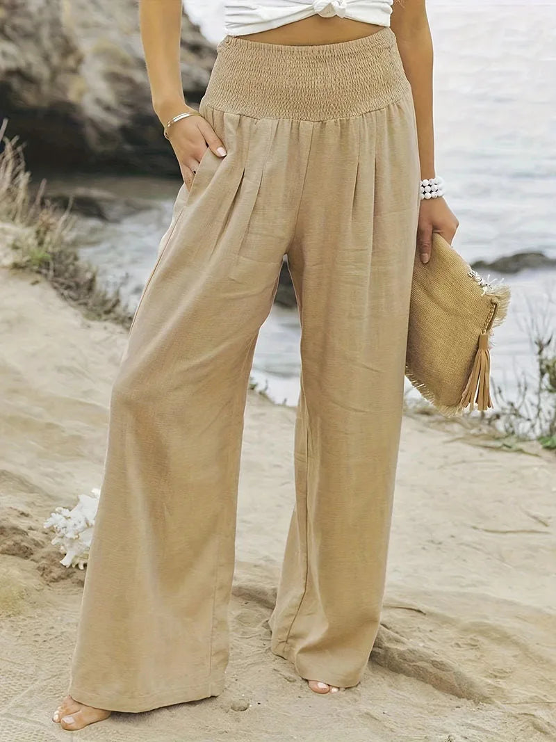New Spring Women's Casual Pants, Casual Style, Comfortable Mid Waist Long Pants for Women