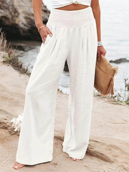 New Spring Women's Casual Pants, Casual Style, Comfortable Mid Waist Long Pants for Women
