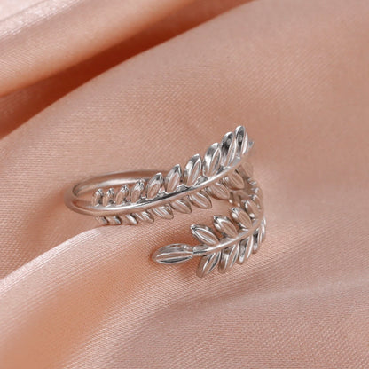 Skyrim Stainless Steel Women Rings Geometric Heart Aesthetic Adjustable Open Finger Ring Fashion Party Jewelry Gifts Wholesale