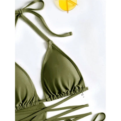 S - XL With Tassel Skirt Long Sleeve Bikini Women Swimwear Female Swimsuit Four-pieces Bikini set Bather Bathing Suit Swim V7060