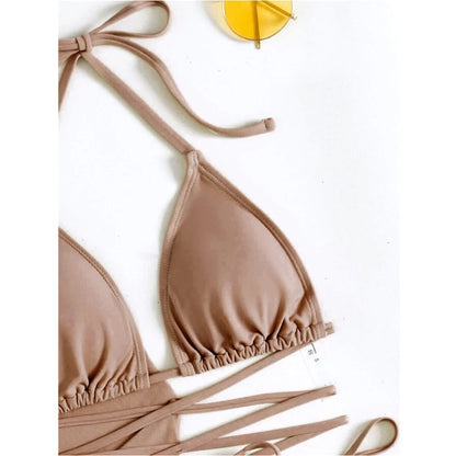 S - XL With Tassel Skirt Long Sleeve Bikini Women Swimwear Female Swimsuit Four-pieces Bikini set Bather Bathing Suit Swim V7060