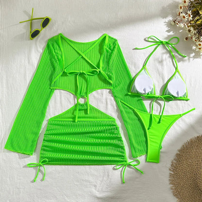 2025 Sexy Bikinis Female Swimsuits Women's Three-Piece Swimwear Beach Swim Wear Bathing Suits Brazilian Bikini Set Pool Bather