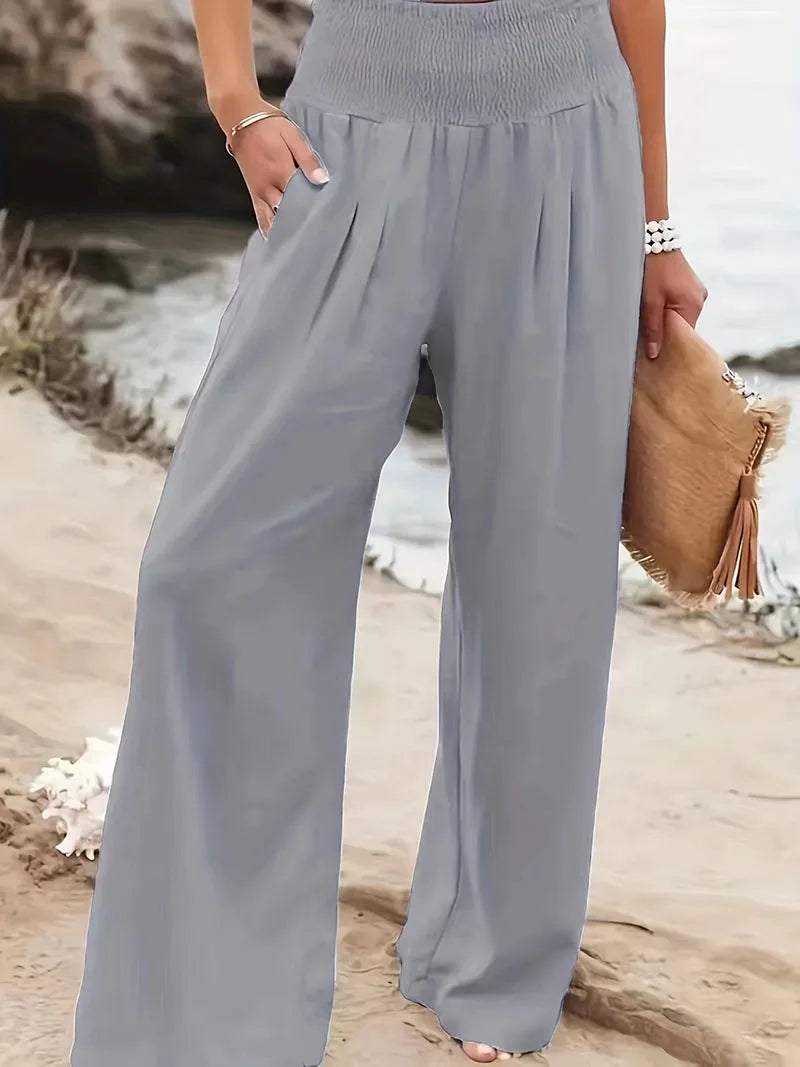 New Spring Women's Casual Pants, Casual Style, Comfortable Mid Waist Long Pants for Women