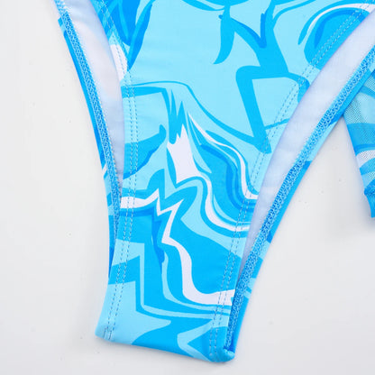 Sexy Bikini 2025 Women 3 Pieces Swimwear Female High Waist Swimsuit Orange Bathers Swimming Bathing Swim Suit Summer Beachwear