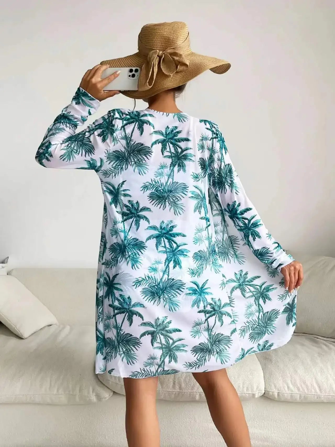 Mingyi New Multi-Color Mesh Cover up Sexy Leg Lengthening Swimsuit Top Bottoms Three-Piece Set Women's Swimwear