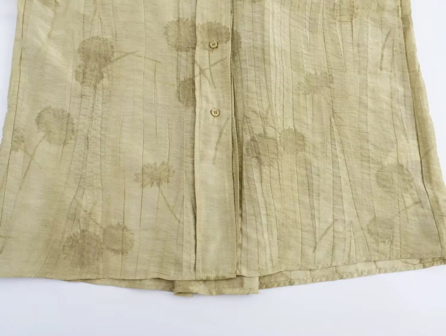 Women Print Long Pants Sets For Women Lapel Half Sleeve Single Breasted Shirts + High Waist Lace-Up Wide Leg Pants