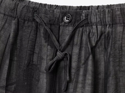 Women Print Long Pants Sets For Women Lapel Half Sleeve Single Breasted Shirts + High Waist Lace-Up Wide Leg Pants