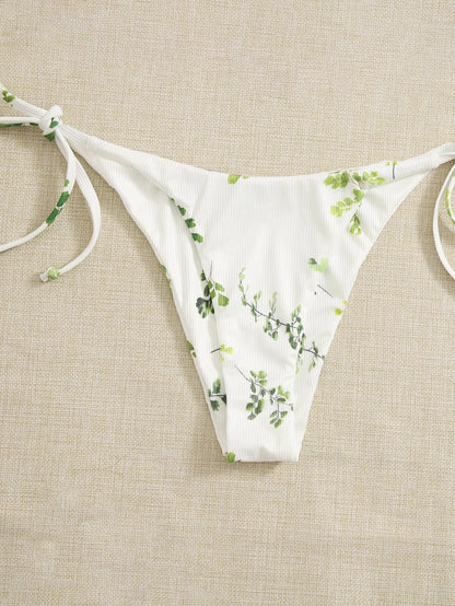 Neck Women's Two-Piece Bikini, Suspender Bra, V Bottom, Women's Swimwear and Apparel