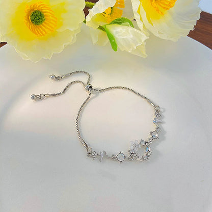 Bohemian Minimalist Metal Chain Women's Set of 6 Multi-layer Chain Simple Fashionable Bracelets Wedding Jewelry Birthday Gifts